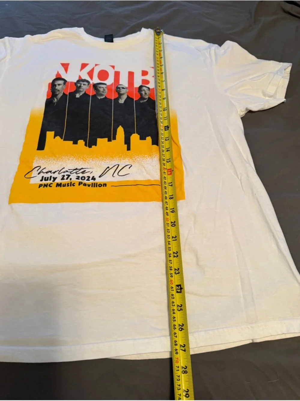 NWOT New Kids on the Block Concert T-shirt from 2024 Charlotte, NC - Picture 4 of 5